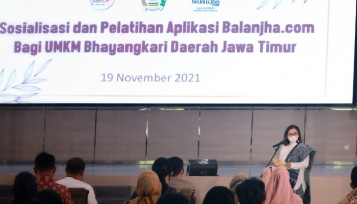 Sosialisasi Dan Pelatihan Aplikasi Balanjha.com Oleh Bhayangkari Polda Jatim