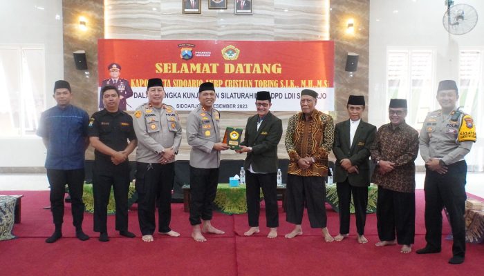 Kapolresta Sidoarjo Gandeng Dpd Ldii Sidoarjo Wujudkan Pemilu 2024 Damai
