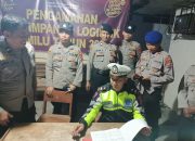 Polres Pamekasan Siagakan Personel Untuk Pengamanan Gudang Logistik Pemilu