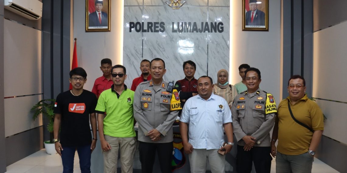 Jaga Kondusifitas Jelang Pemilu 2024, Kapolres Lumajang Gandeng PWI