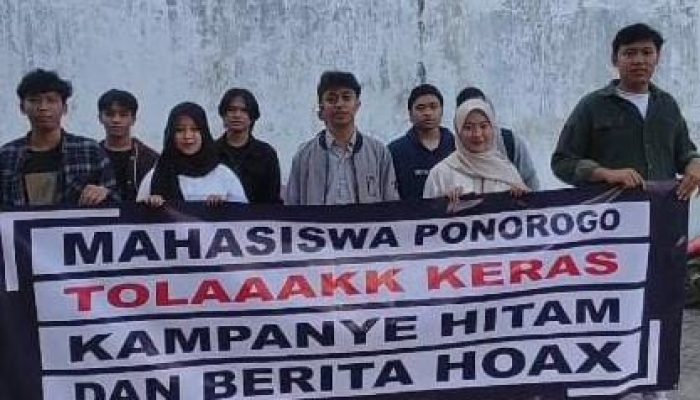Aliansi Mahasiswa Ponorogo Kompak Tolak Berita Hoax Dan Kampanye Hitam
