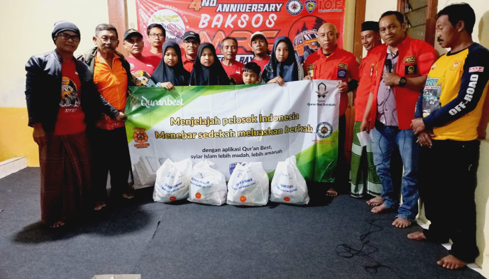 Di Anniversary Ke- 4 Mrc Bersama Obn Menggelar Bakti Sosial Dan Santunan Yatim Dhuafa