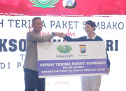 Polda Jatim Terima Paket Sembako Dari Budha Tzu Chi Untuk Disalurkan Kepada Masyarakat