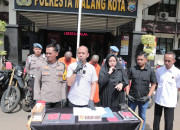Polresta Malang Kota Berhasil Amankan Komplotan Curanmor, Tersangka Residivis Jaringan Antar Kota