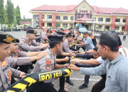 Polres Situbondo Kembali Latihan Dalmas, Antisipasi Unras Pasca Pemungutan Suara Pemilu 2024