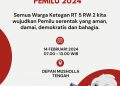 Instruksi Polsek Tanggulangin Perintahkan Ketua TPS Mengajak Masyarakat Sukseskan Pemilu Damai