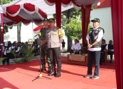 Kapolres Nganjuk Ajak Semua Pihak Jaga Kondusifitas Dalam Apel Siaga Pengawasan Pemilu 2024