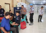 Kapolres Nganjuk Turunkan Tim Kesehatan Untuk Anggota Pam, Pps Dan Ppk Pada Pemilu 2024