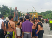 Personel Gabungan Tertibkan Balap Liar Di Lingkar Mas Waru 