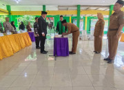 Pelantikan Dan Pengambilan Sumpah Perangkat Desa Pepe Berjalan Khidmat