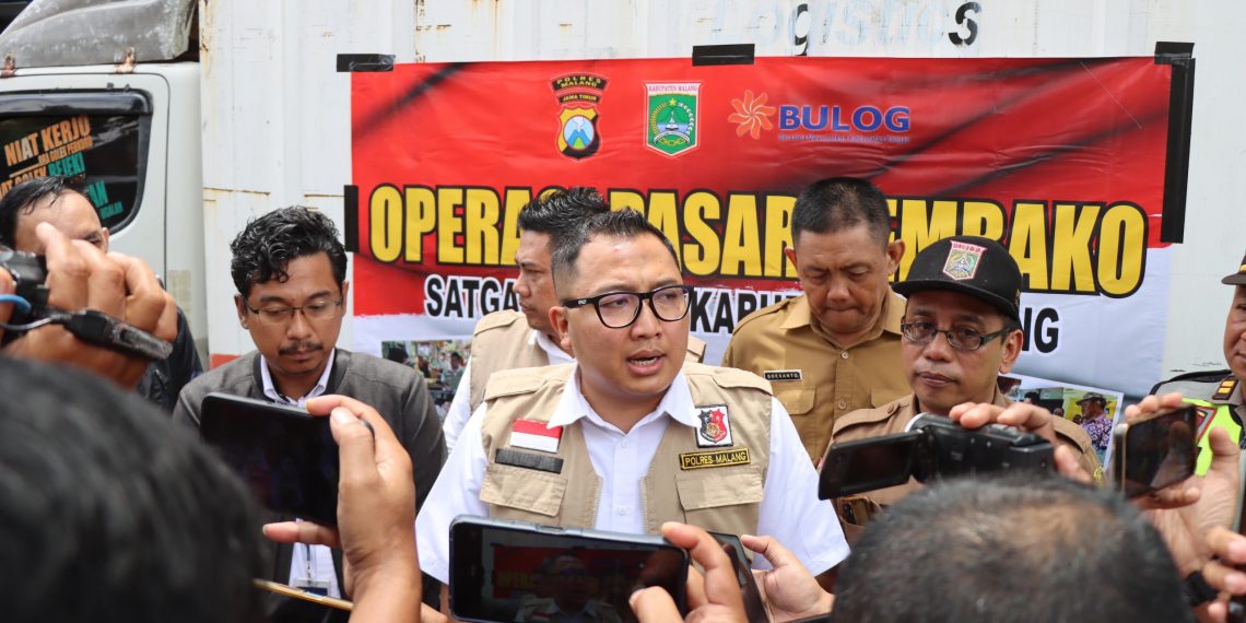 Satgas Pangan Polres Malang dan Disperindag Gelar Operasi Pasar Murah, Harga Beras Berangsur Turun