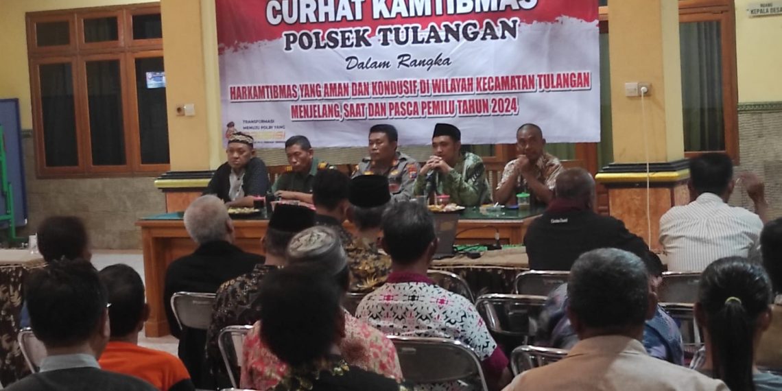 Curhat Kamtibmas di Tulangan, Kompak Cegah Kenakalan Remaja