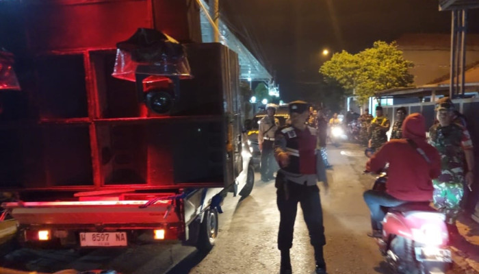 Patrol Dengan Soundsystem, Dua Mobil Pickup Diamankan Polsek Tanggulangin 