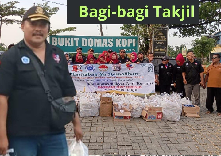 Semarakkan Ramadan 1445 H, DPC Korak Gresik Bagikan 1100 Paket Takjil