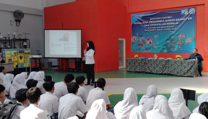 Antisipasi Gangster Dan Kenakalan Remaja, Unit Ppa Satreskrim Polresta Sidoarjo Masif Ke Sekolah