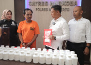 Jaringan Narkoba Antar Kota Di Jatim, Disikat Polres Mojokerto