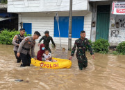 Sigap Tanggap, Polres Pasuruan Kota Bersama Tni Dan Warga Tangani Banjir