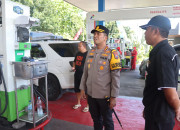 Kapolresta Sidoarjo Cek Arus Balik Dan Sidak Spbu Di Rest Area 753.4, Cegah Penimbunan Bbm 