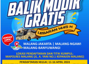 Polres Malang Buka Program Balik Gratis Usai Lebaran 2024