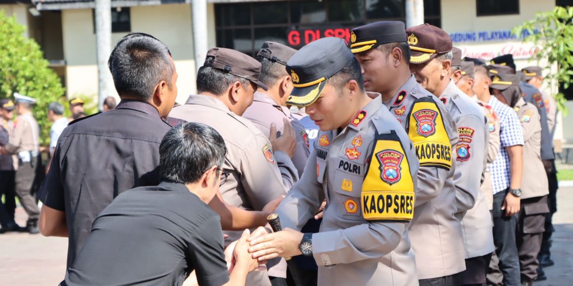 Kapolres Nganjuk Gelar Halal Bihalal Bersama Anggota dan ASN Polri