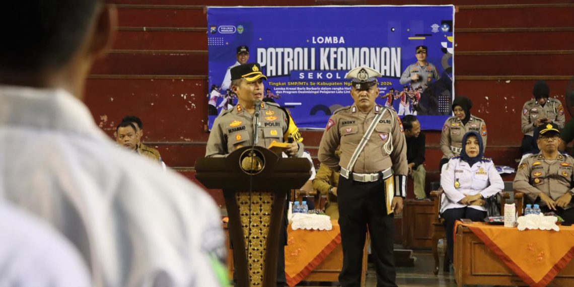 Polres Nganjuk Gelar Lomba PKS Tingkat SMP/MTs se Kabupaten Nganjuk Tahun 2024