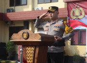 Kapolres Pasuruan Pimpin Upacara Korp Raport Dan Pemberian Reward Anggota Polri Dan Masyarakat