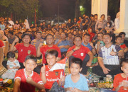 Ribuan Warga Sidoarjo Nobar Geden Di Alun-Alun