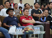 Polres Nganjuk Gelar Nobar Piala Asia U-23, Upaya Menjaga Persatuan Dan Keharmonisan Seluruh Elemen Masyarakat