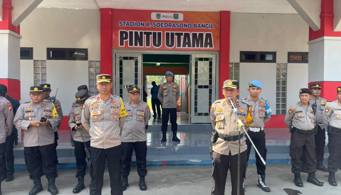 Ciptakan Situasi Kondusif, Polres Pasuruan Giat Pengamanan Pertandingan Liga 3 Pssi Jatim