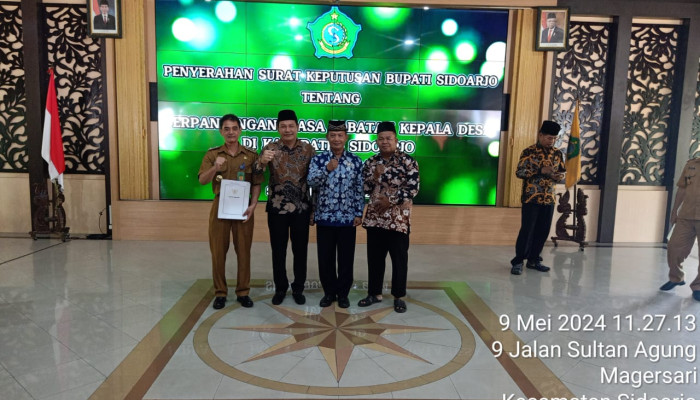 Lurah Pulungan Sedati Terpilih Mendapat Sk Perpanjangan Masa Jabatan 