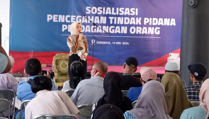 Bp2Mi Jatim Bersama Anggota Dpr Ri Komisi Ix Dr.hj Arzetti Bilbina Se M.a.p Gelar Sosialisasi Pencegahan Tppo