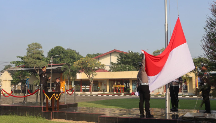 Kapolres Mojokerto Pimpin Upacara Kebangkitan Nasional Di Polres Mojokerto