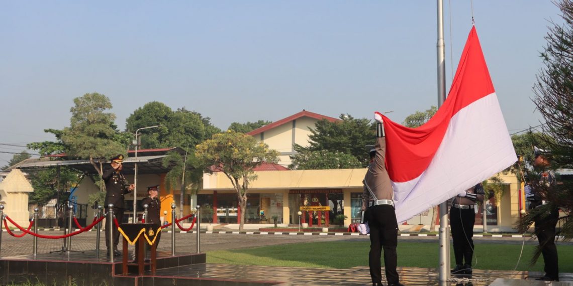 Kapolres Mojokerto Pimpin Upacara Kebangkitan Nasional Di Polres Mojokerto
