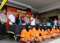 Polres Tulungagung Amankan 10 tersangka Kasus Judi Salah Seorang Diantaranya Selebgram