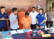 Pencuri Baliho Rokok Gudang Garam Di Bekuk Satreskrim Polres Mojokerto