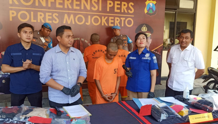 Tersangka Perkosaan Dan Persetubuhan Diringkus Satreskrim Polres Mojokerto 