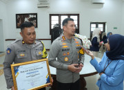 Polresta Malang Kota Raih Penghargaan Satuan Kerja Terbaik Atas Pelaksanaan Anggaran