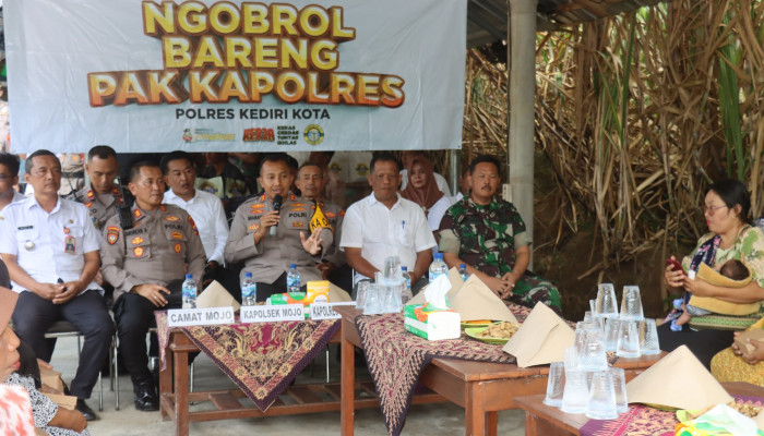 Ngobrol Bareng Pak Kapolres, Cara Polres Kediri Kota Ajak Warga Jaga Kamtibmas