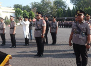 Kapolres Pasuruan Pimpin Upacara Sertijab Pejabat Utama Dan Kapolsek Jajaran Polres Pasuruan