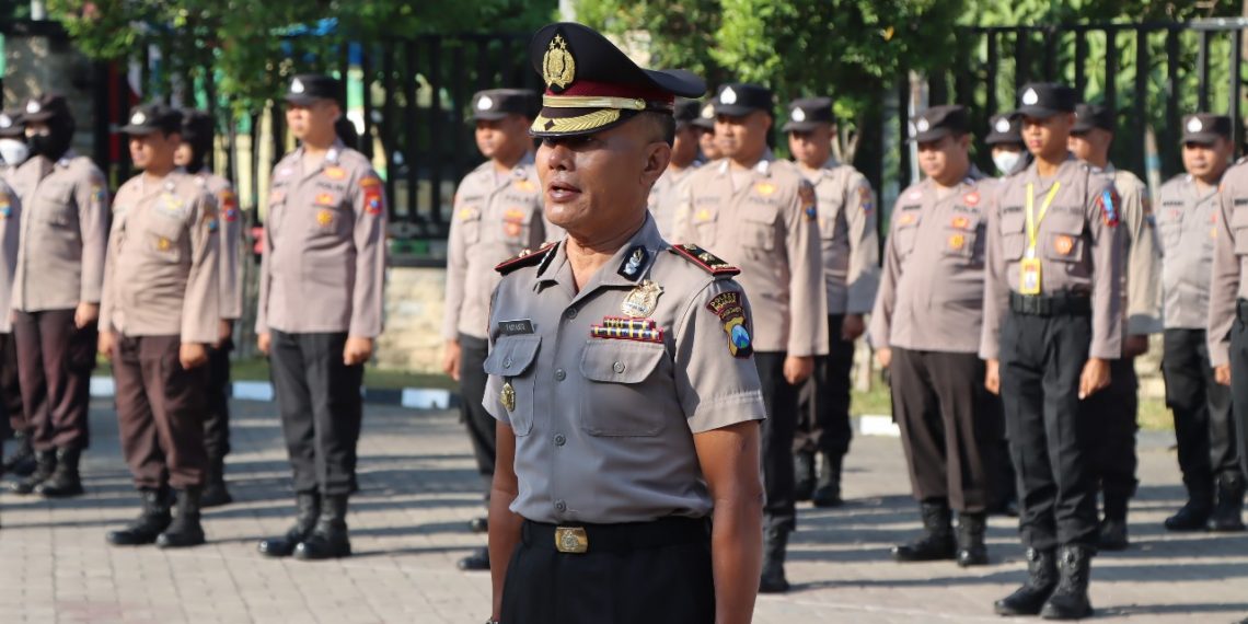 Kapolres Nganjuk Pimpin Upacara Kenaikan Pangkat Pengabdian dan Membuka  Latja Siswa Diktuk BA Gelombang I T.A. 2024