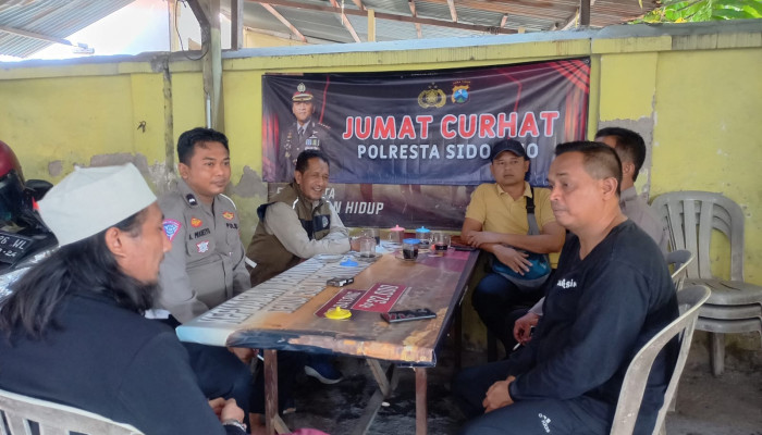 Jumat Curhat Polsek Tanggulangin, Jaga Kamtibmas Jelang Pilkada Serentak 