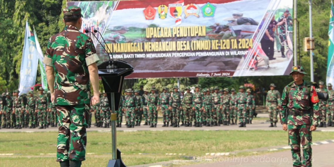 TMMD ke-120 Kodim 0816/Sidoarjo Resmi Ditutup Namun Kebersamaan dan Gotong Royong harus Tetap Terjalin