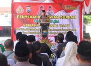 Polresta Sidoarjo Salurkan Hewan Kurban 21 Ekor Sapi Dan 55 Ekor Kambing Ke Masyarakat