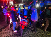 Polres Nganjuk Gelar Patroli Skala Besar Fokus Pengamanan Malam Takbiran Idul Adha 2024