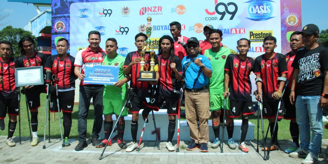 Pj. Wali Kota Malang Apresiasi Turnamen Sepak Bola Amputasi Kapolresta Malang Kota Cup 2024