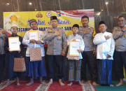 Jelang Hut Bhayangkara Ke-78 Tahun Polsek Lakarsantri Menggelar Lomba Adzan Se Kecamatan Lakarsantri Dan Sambikerep