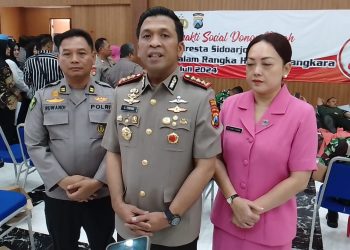 Sambut HUT Bhayangkara ke 78, Polresta Sidoarjo Gebyar Donor Darah 