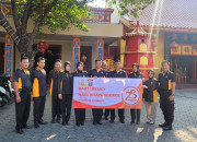 Polsek Sidoarjo Kota Gebyar Baksos Dan Bakti Religi Di Klenteng Tjong Hok Kiong, Sambut Hari Bhayangkara Ke 78