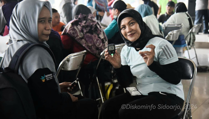 Senam Bersama Asn Sidoarjo Kembali Aktif Ditambah Pemeriksaan Kesehatan Gratis