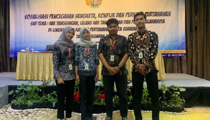 Empat Mahasiswa Fakultas Hukum Upn “Veteran” Jawa Timur Laksanakan Magang Mbkm Di Bpn Surabaya Ii